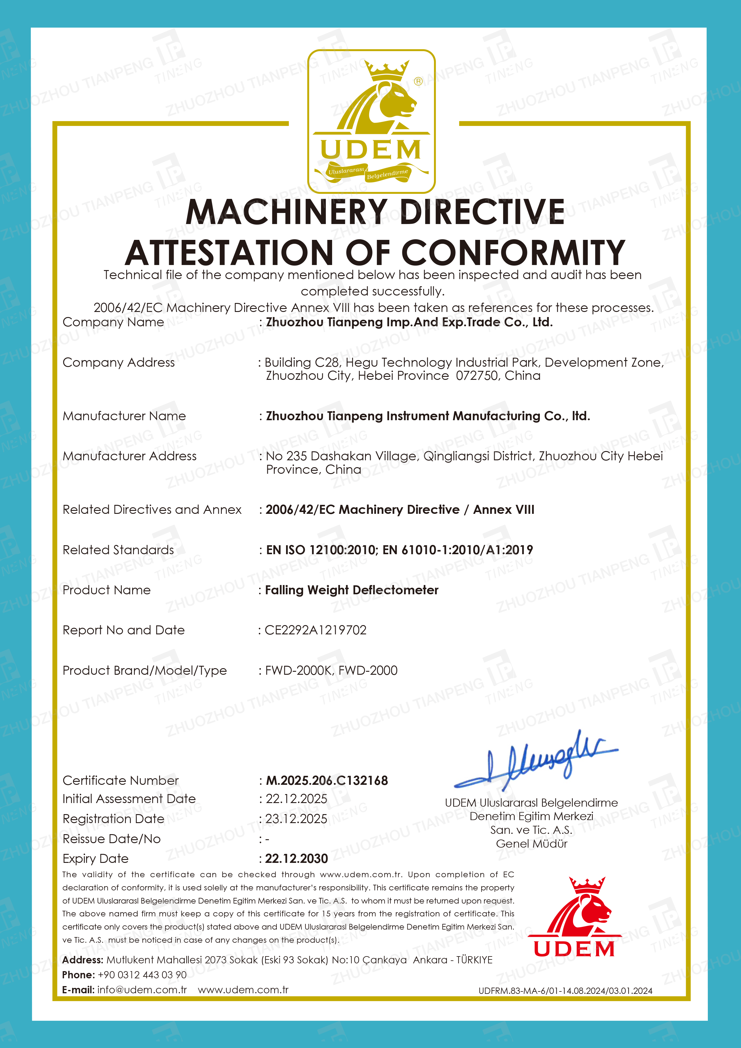 CE  certificate