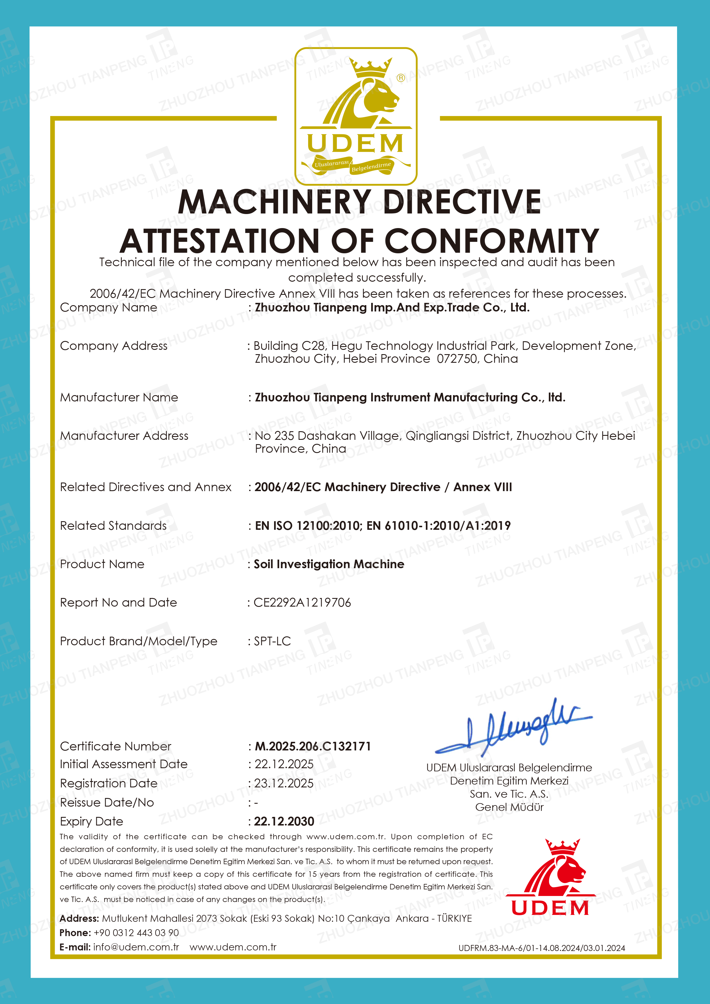 CE  certificate
