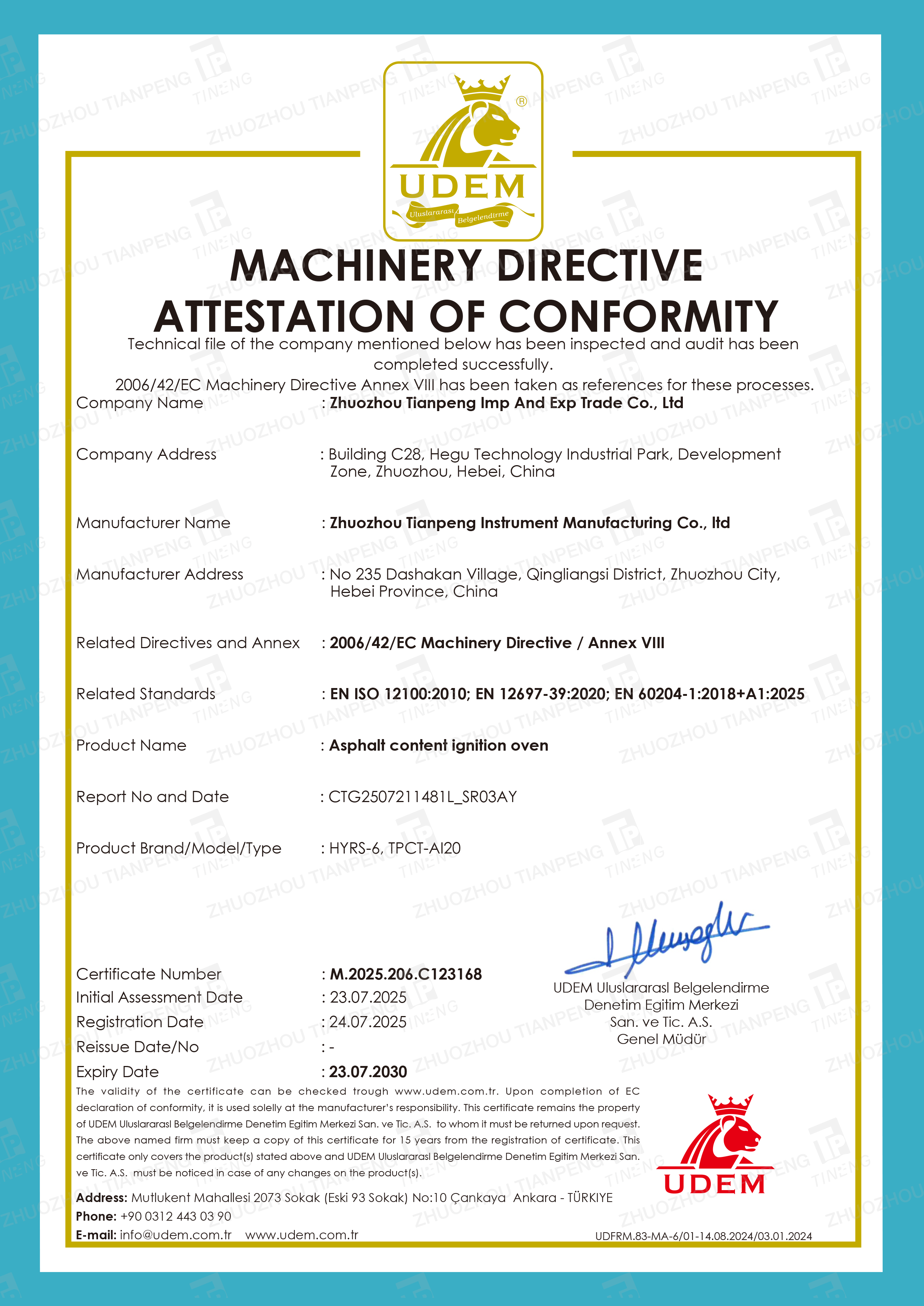 CE  certificate