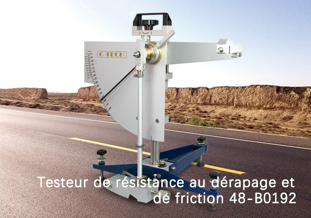 Skid resistance and friction tester